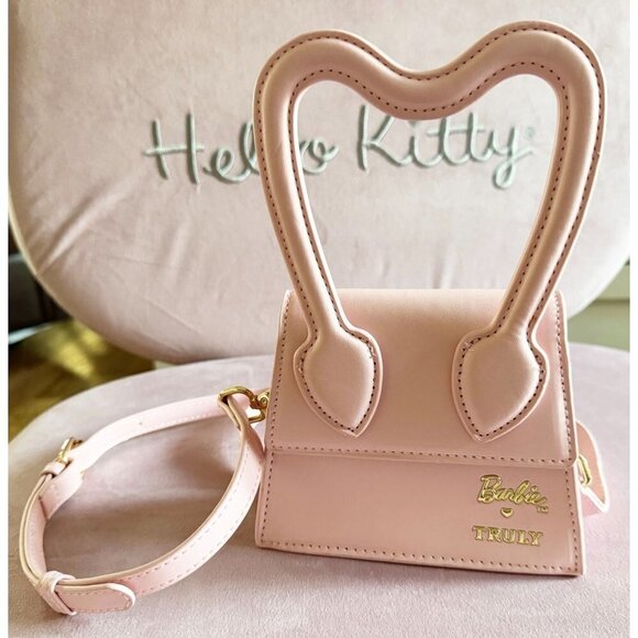 Barbie Mini Purse by Truly Crossbody Blush Pink Adjustable Straps - Picture 1 of 8